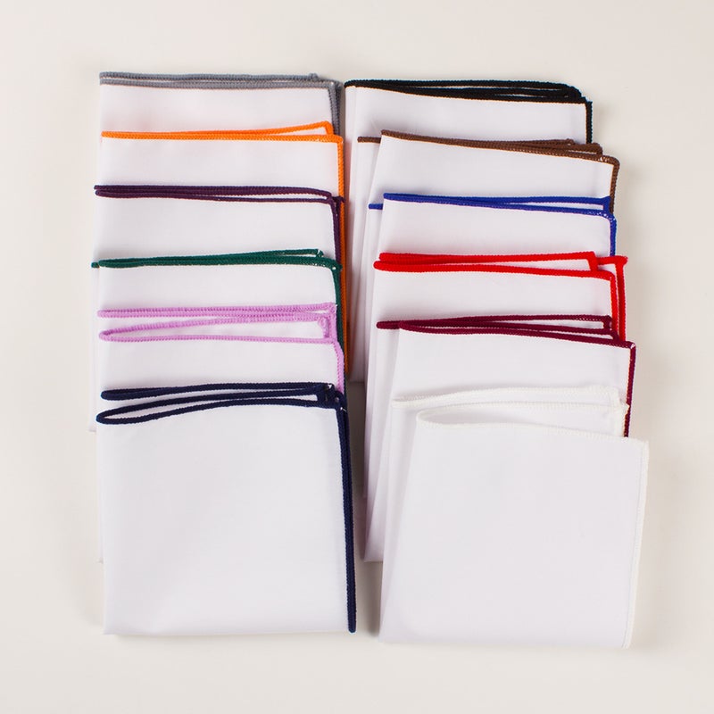 Pocket Towel Men'S Cotton Monochrome Dress Suit Bag Towel Fashion Trendy Color Side Handkerchief Spot - Image 2