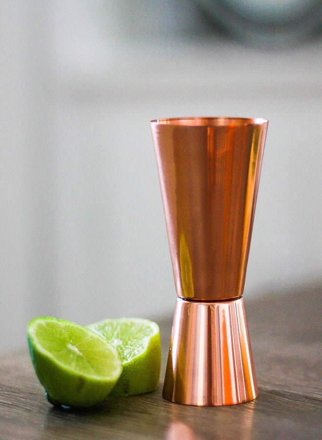 NJ OVERSEAS NJ Pure Copper Jigger, Premium Handmade Vintage Model 15-30 ml Gift Item: 01 Pc. - Image 2