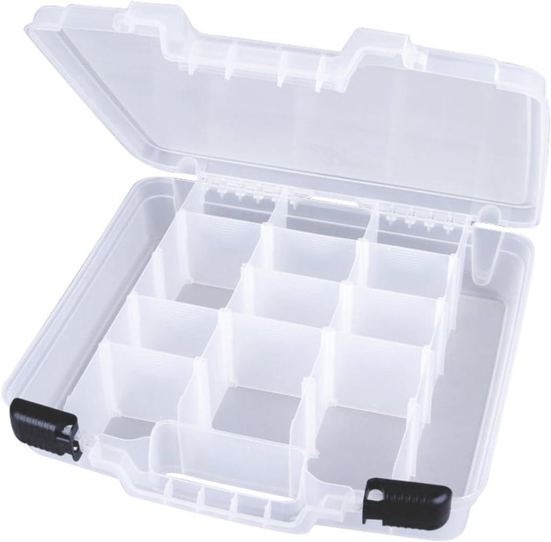 ArtBin 6961AB Quick View Deep Base Carrying Case with Removable Dividers, Portable Art & Craft Storage Box, 15", Clear - Image 2