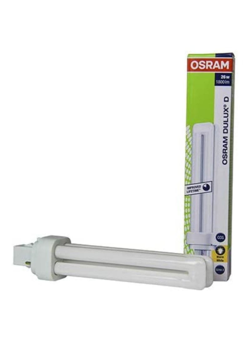 OSRAM Osram 26w Warm White 4pin G24q-3 830 Dulux D/E Energy Saving Compact Fluorescent - Pack of 10 - Image 3
