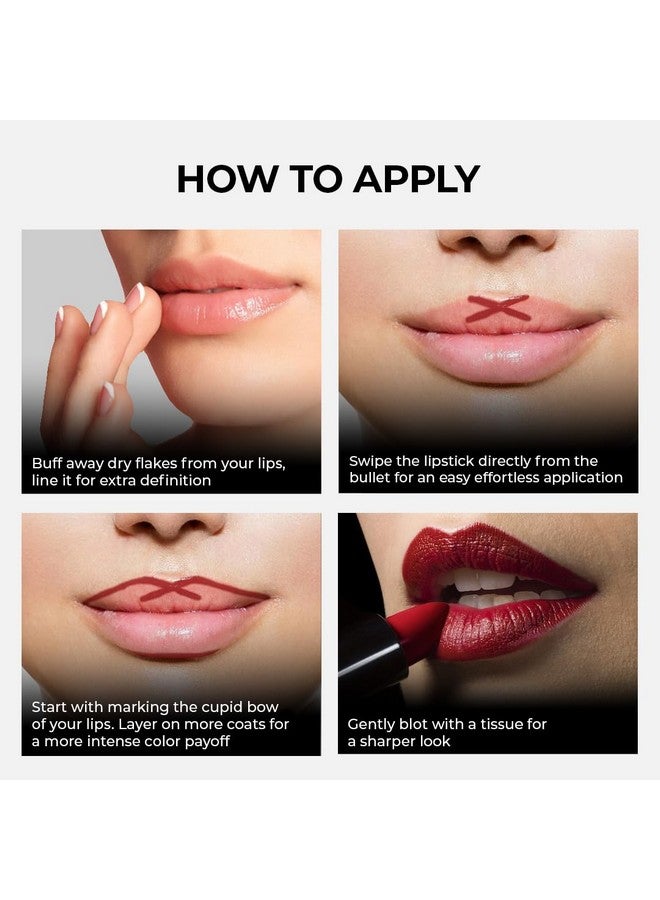 SOKU Censored Matte Long Lasting Lipstick For Women | Creamy Lipstick | Moisturising | Smooth Finish & Lightweight | One Swipe Pigmentation (Almost Nude 06) - 4.2 G - Image 3