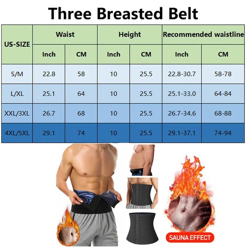 Bluejw Sweat Shaper Men's Slimming Waist Trainer Vest - Neoprene-Free Waist Trimmer for Weight Loss - Sauna Effect Cincher - Image 3
