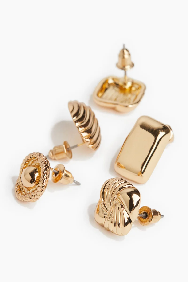 H&M 4 pairs stud earrings