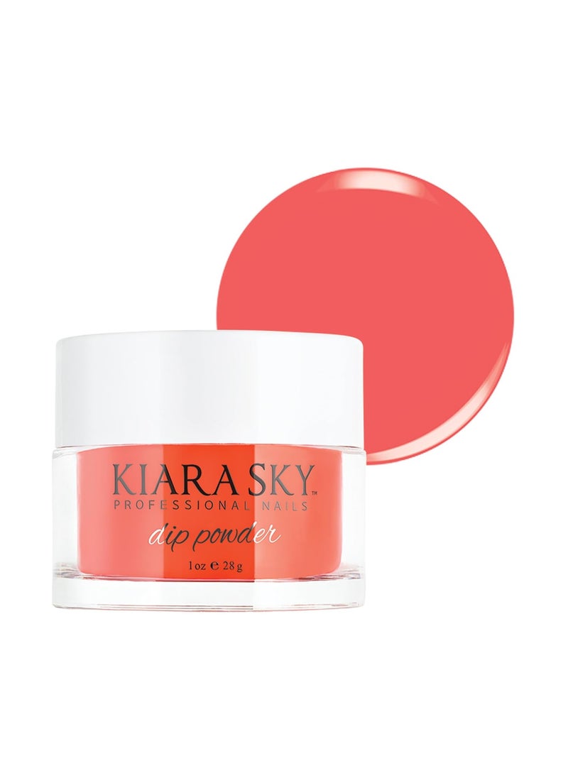 KIARA SKY - Kiara Sky Long Lasting Nail Dip Powder Coral Tones 1 oz Feeling Beachy - Image 1