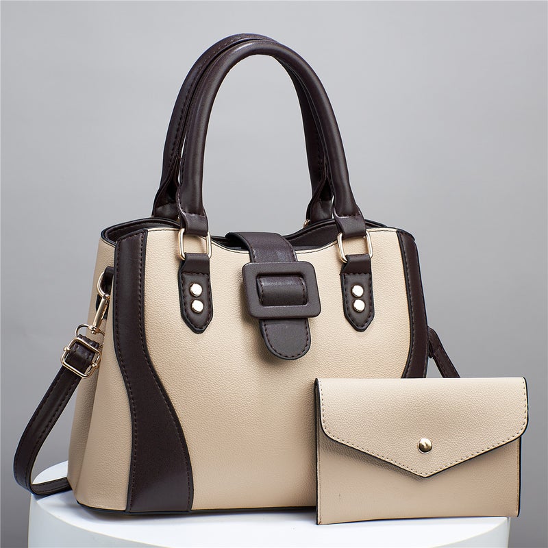 Litchi Pattern Fashionable Women'S Handbag Texture New Large-Capacity Shoulder Crossbody Bag - Image 3