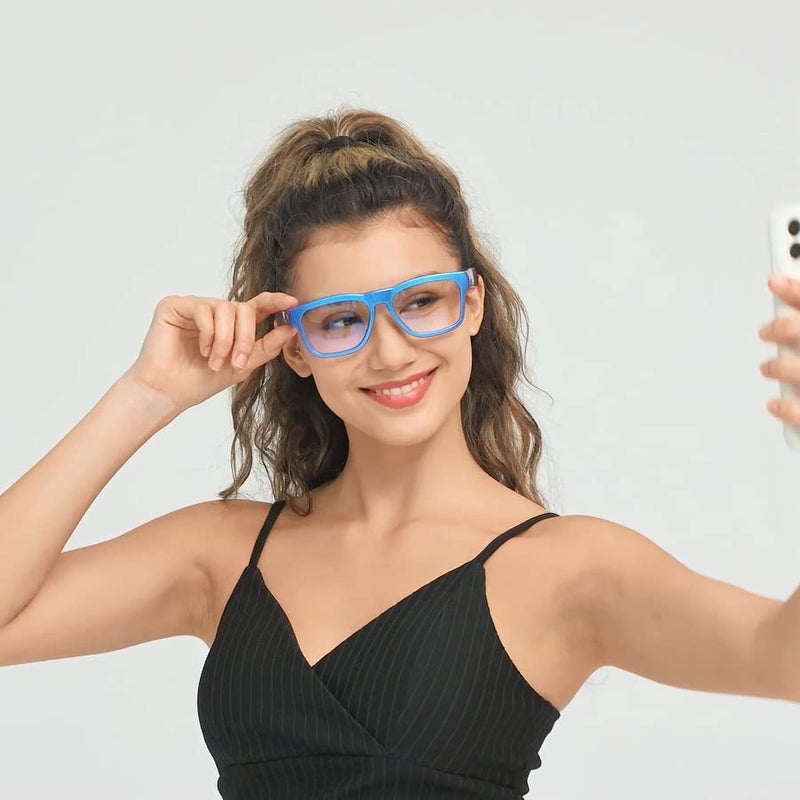 OhO sunshine OhO Bluetooth Glasses,Voice Control and Open Ear Style Smart Glasses to Listen Music and Calls,UV400 Protection Lens - Image 3