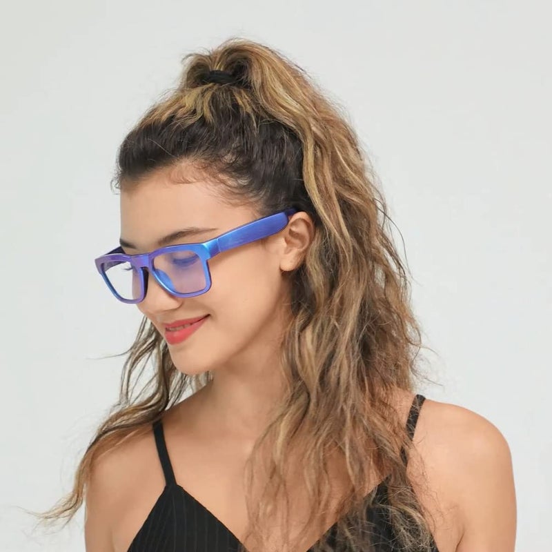 OhO sunshine OhO Bluetooth Glasses,Voice Control and Open Ear Style Smart Glasses to Listen Music and Calls,UV400 Protection Lens - Image 5