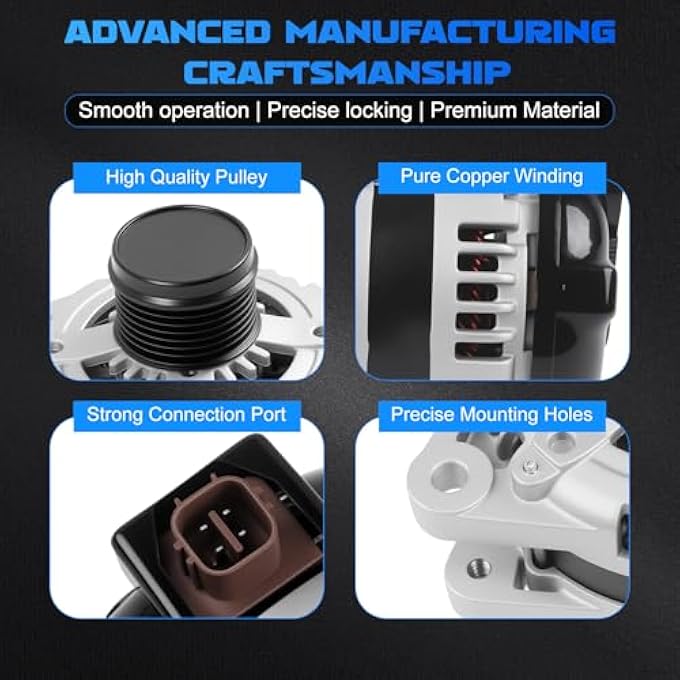 YOMALL Alternators 11136 for 2005-2018 Avalon 3.5L, for 2007-2017 Camry 3.5L, for 2009-2012 RAV4 3.5L, for 2007-2009 RX350 3.5L, for 2009-2013 Venza 3.5L, for 2008-2013 Highlander 3.5L - Image 4