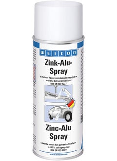Weicon Zinc Alu Spray For Repairing Damaged Zinc Coatings 400 Ml 