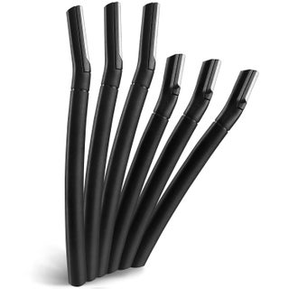 6 PCS Eyebrow Razor Set Face Razor for Women and Men Multipurpose Dermaplaning Tool Eyebrow Hair Trimmer Face Shaver with Protective Cover 3 Pcs Long Handles and 3 Pcs Short Handles Black - pzsku/ZBC50F728909DF695C201Z/45/1746191342/0c90a0b4-9182-4f6b-9238-75d142b996ab