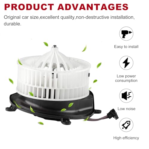TOPAZ HVAC Blower Motor Assembly w/Fan Cage Replacement for Mercedes Benz CLS500 CLS55 AMG CLS63 AMG E63 AMG E320 E350 E500 E55 AMG Replaces # 2118300908 2118300408 - Image 2