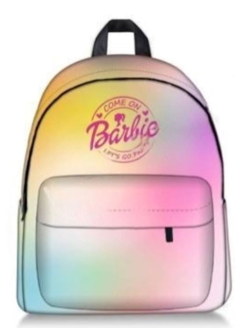 Barbie 2023 Barbie Applique Detail Backpack with Zip Closure and Adjustable Straps - Image 1