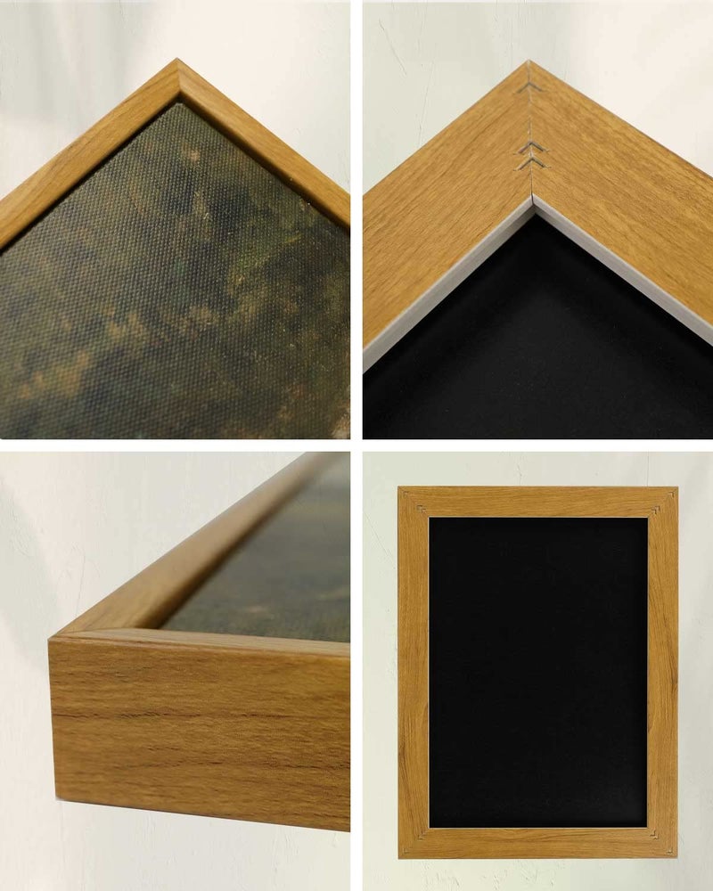 InSimSea Framed Canvas Wall Art, Vintage Decor with Clouds and Sunset Classical Paintings, Farmhouse Wall Art for Office, Home, Bedroom, Bathroom - 8x10 - Image 5