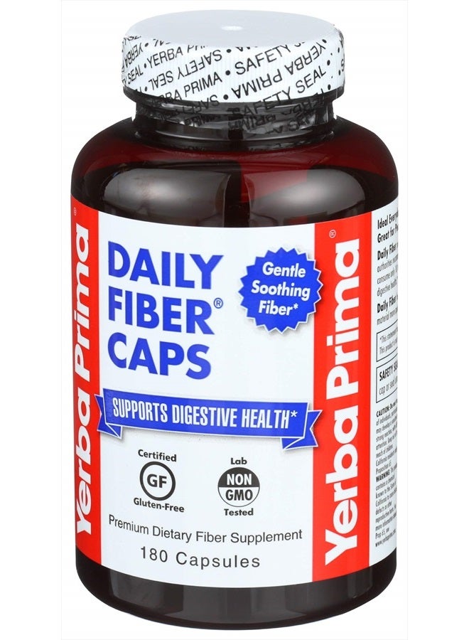 Yerba Prima Daily Fiber, 625mg, 180 Caplets - Image 2