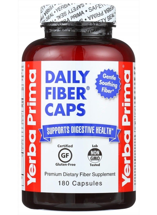 Yerba Prima Daily Fiber, 625mg, 180 Caplets - Image 1