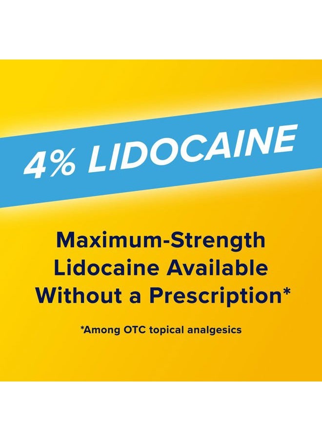 Aspercreme - Max Strength Lidocaine Pain Relief Patch (5 Count) for Back Pain, Odor Free Pain Patches - Image 1