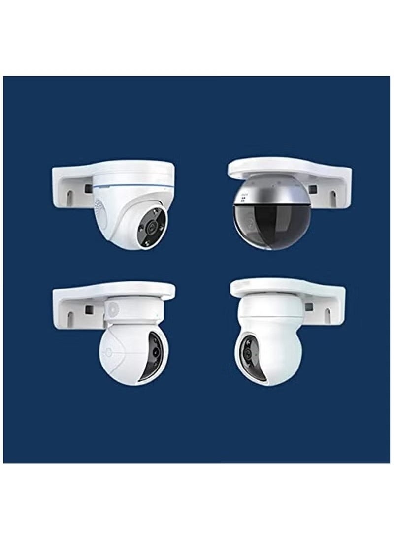 Wall Shelf Set of  Wall Mount Holder for Security Cameras Baby Monitors Speakers Easy to Install No Drill，Camera [No Drilling] Bracket Fluorite Cloud C6/C4 Series Wall Hanging Monitoring Wifi Wall Hanging Rack, White  - Image 5