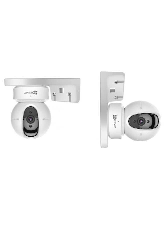 Wall Shelf Set of  Wall Mount Holder for Security Cameras Baby Monitors Speakers Easy to Install No Drill，Camera [No Drilling] Bracket Fluorite Cloud C6/C4 Series Wall Hanging Monitoring Wifi Wall Hanging Rack, White  - Image 2