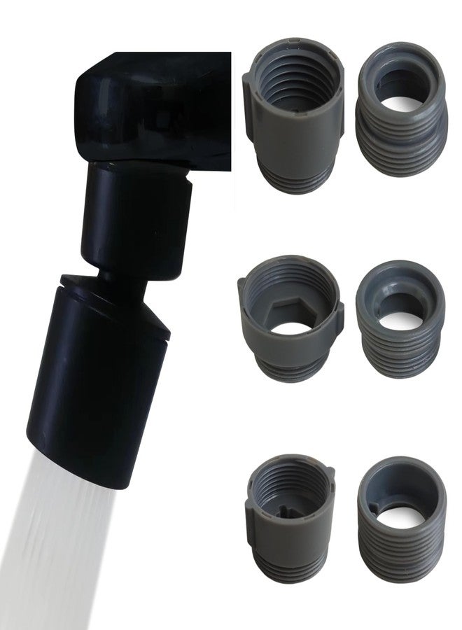 BOARNE Rotating Faucet Aerator Extender,Nozzle Faucet Adapters, Universal Splash Filter Kitchen Tap Extension, Kitchen and Bathroom Sink Faucet Replacement (Matte Black) - Image 1