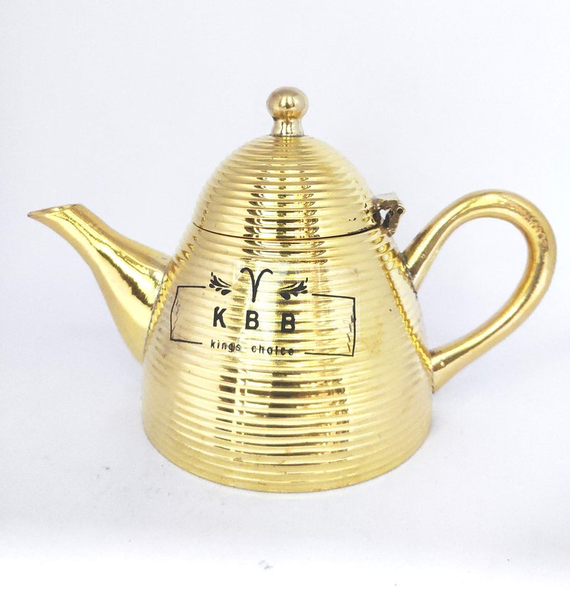 KBB Brass Tea Pot/Kettle (Rocket, 6 Cup) - Image 1