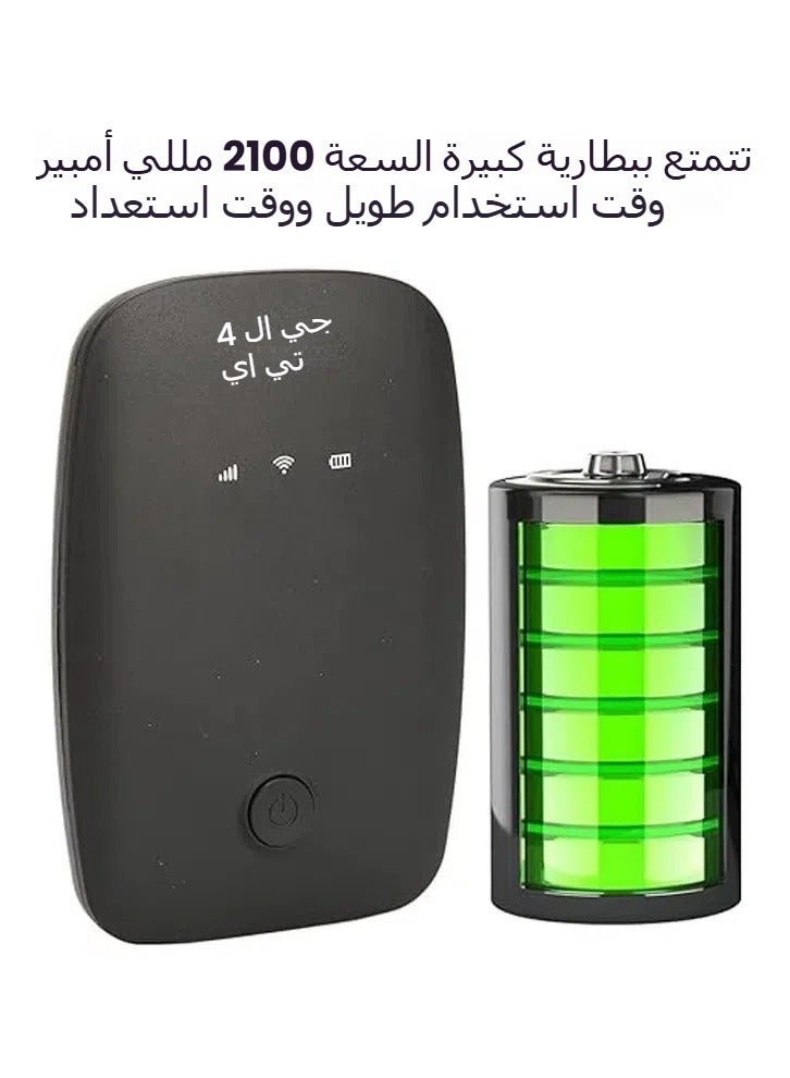 general 4G LTE Mobile WiFi Router 150Mbps High Speed Portable Travel USB Powered WiFi Modem with SIM Card Slot for Up to 10 Devices - Image 3