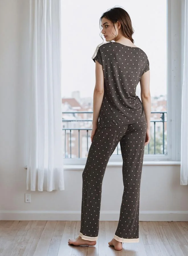 Splash FAV  Printed Pyjama Set for Women | Best Price UAE