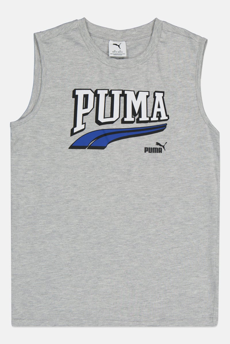 PUMA تي شيرت وسروال قصير 3 قطع للأطفال الأولاد بشعار العلامة التجارية، متعدد الألوان - Image 2