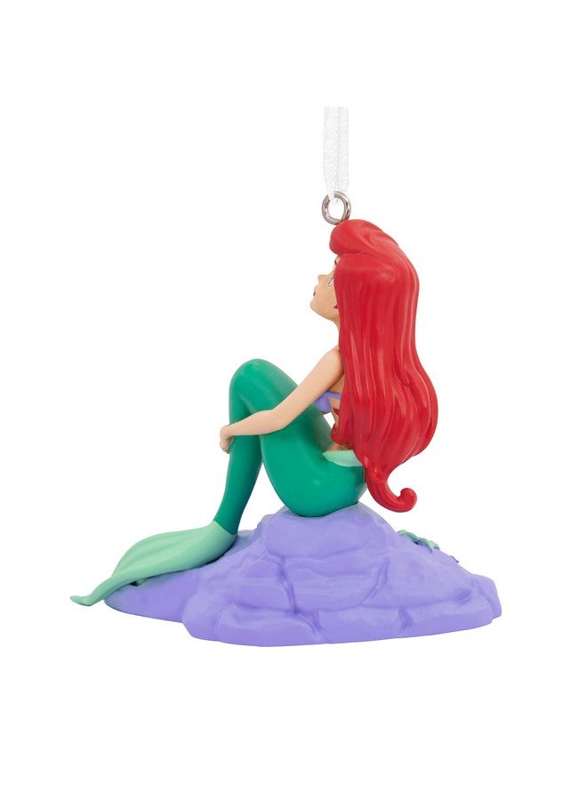 Hallmark Disney The Little Mermaid Ariel on Rock Resin Christmas Ornament - Image 1