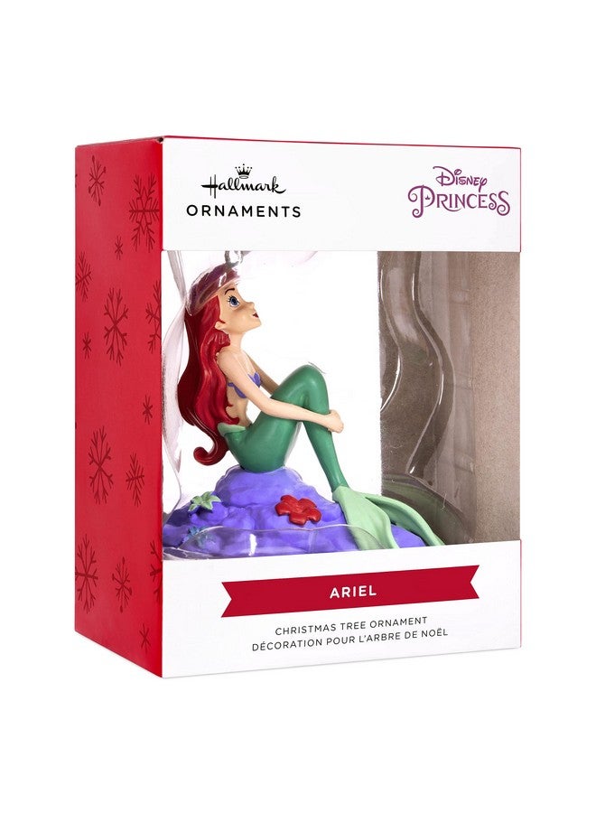 Hallmark Disney The Little Mermaid Ariel on Rock Resin Christmas Ornament - Image 2