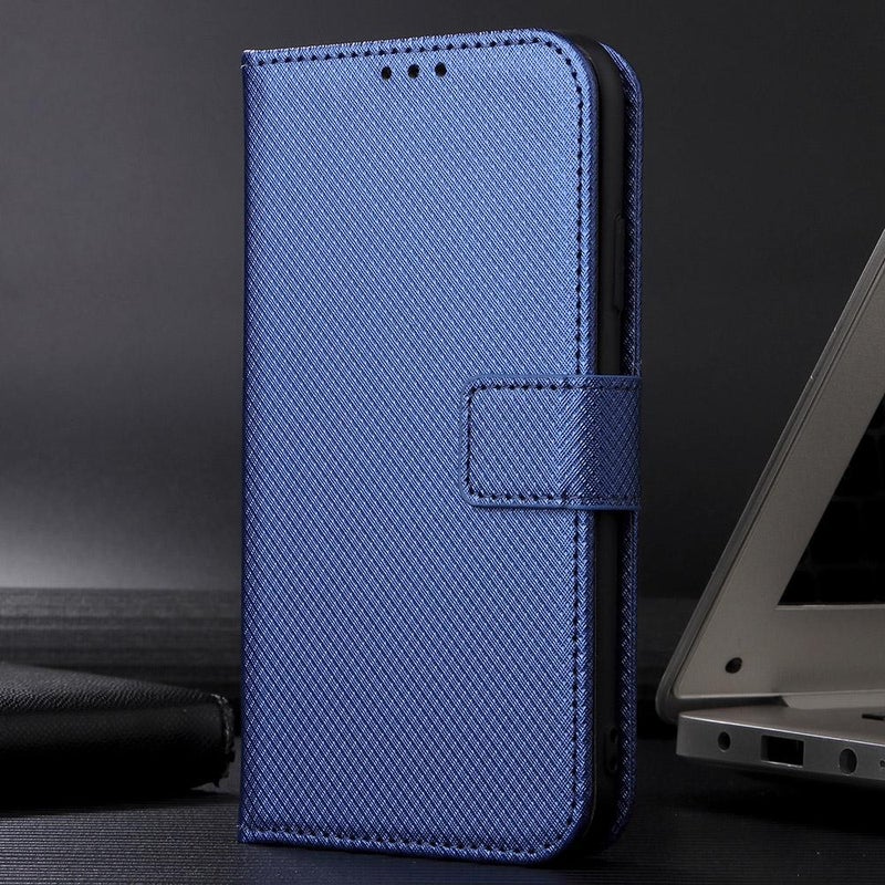 erorex For Oukitel C59 / C59 Pro Diamond Texture Leather Phone Case(Blue) - Image 2