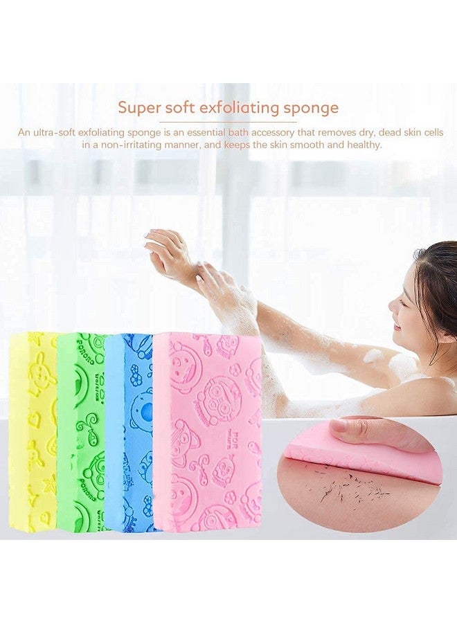 Soft Bath Sponge Scrubber - Exfoliating Dead Skin Remover for Body & Face, Shower Sponge for Women & Men, Gentle & Durable, Pack of 2 for Effective Skin Care. - Image 3