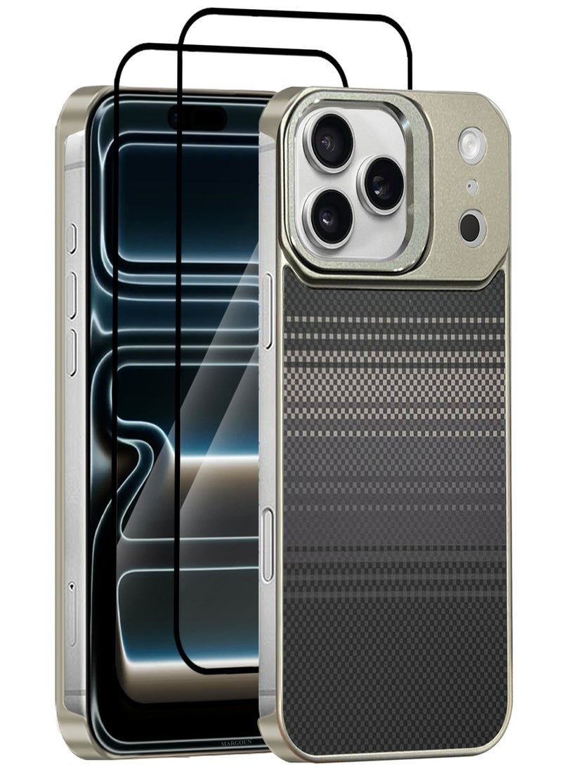 CATANES 3 Packs Magnetic MagSafe Case Cover for Apple iPhone 17 Pro Max - Ultra Slim Strong Protection Cover - Screen and Camera Guard - with Two 3D Screen Protectors - Graphite Gradient Stripe Colour - Image 1