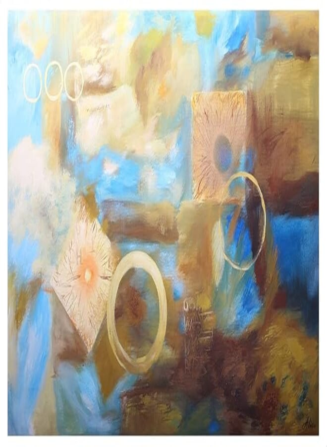 Laser Printed Abstract Wall Art - 120x100 cm - 2724743840515 