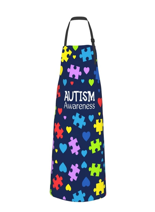 ASYG Autism Aprons Adjustable with 2 Pockets Autism Awareness Unisex Apron for Kitchen,Gardening, Painting - Image 3