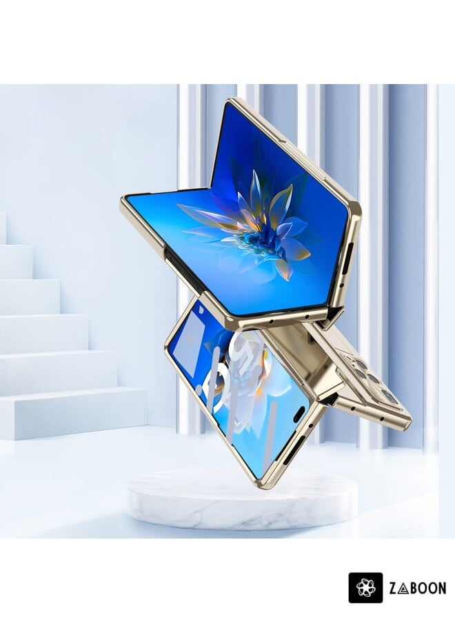 جراب هاتف Huawei Mate X2 المتكامل القابل للطي مع مفصل (فضي)