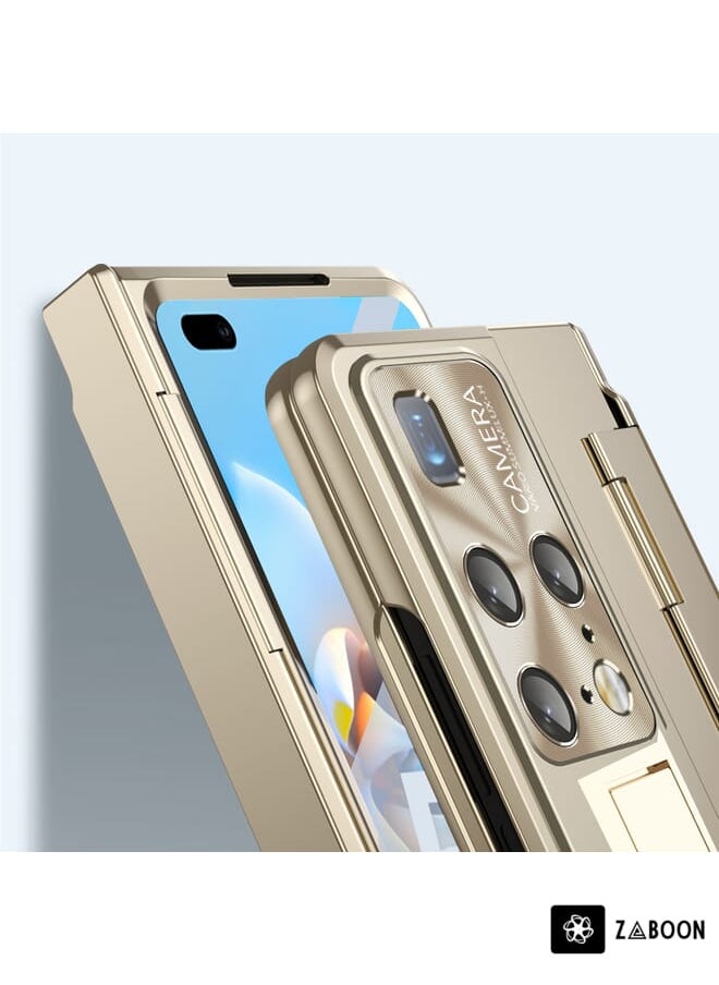 جراب هاتف Huawei Mate X2 المتكامل القابل للطي مع مفصل (فضي)