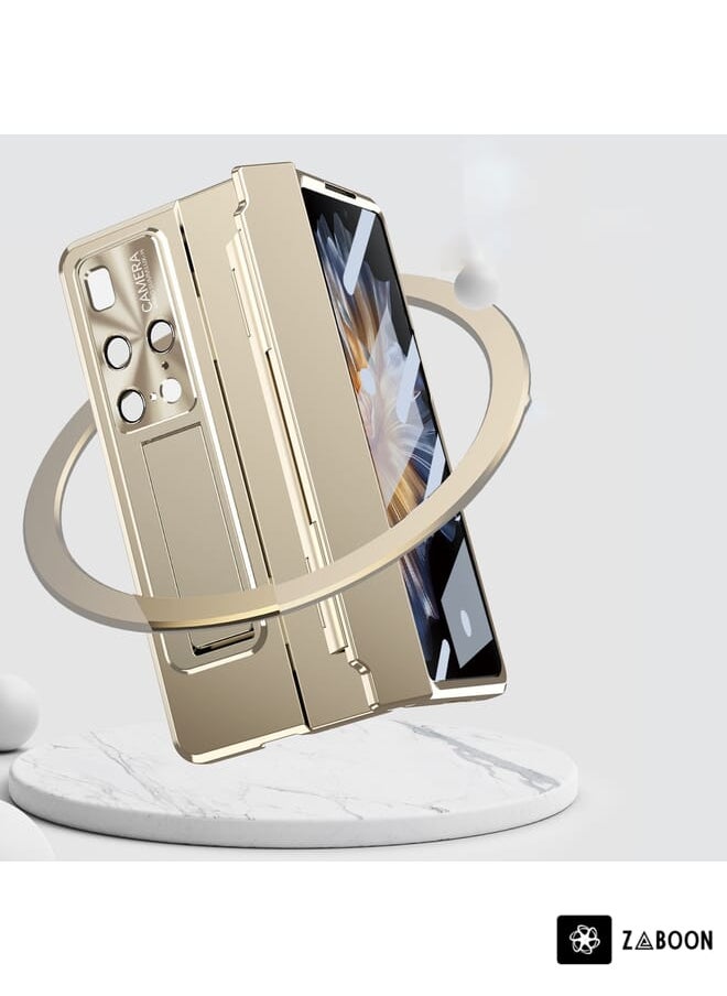جراب هاتف Huawei Mate X2 المتكامل القابل للطي مع مفصل (فضي)