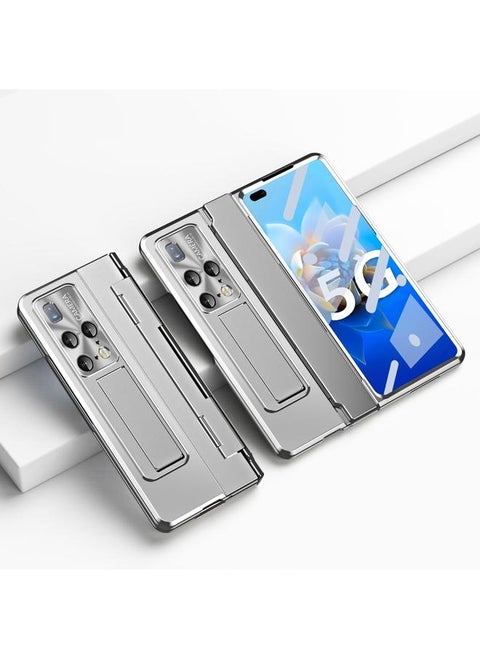 جراب هاتف Huawei Mate X2 المتكامل القابل للطي مع مفصل (فضي)