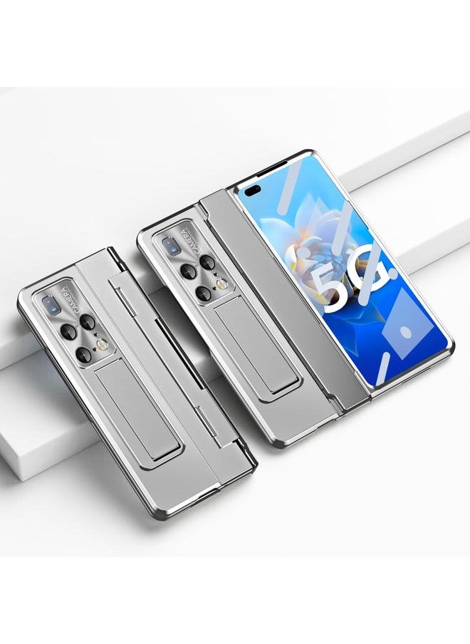 جراب هاتف Huawei Mate X2 المتكامل القابل للطي مع مفصل (فضي)