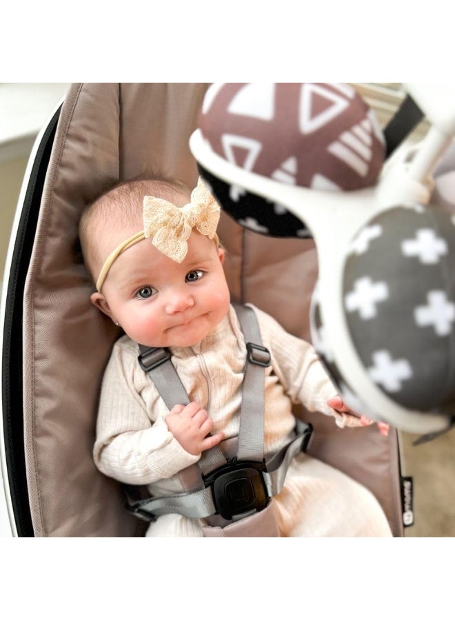 4moms MamaRoo Multi-Motion Baby Swing, Bluetooth Enabled with 5 Unique Motions, Sandstone - Image 5