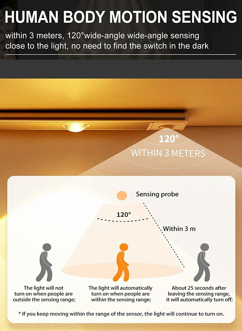 سيوسي أدى ضوء مجلس الوزراء تحت ضوء مجلس الوزراء لاسلكية مع استشعار الحركة في خزانة الضوء الناقل التسلسلي العام القابلة لإعادة الشحن ماونتن ماونتن تموج أضواء الليل ، ومناسبة لخزانة المطبخ الداخلي درج ( أبيض - Image 4