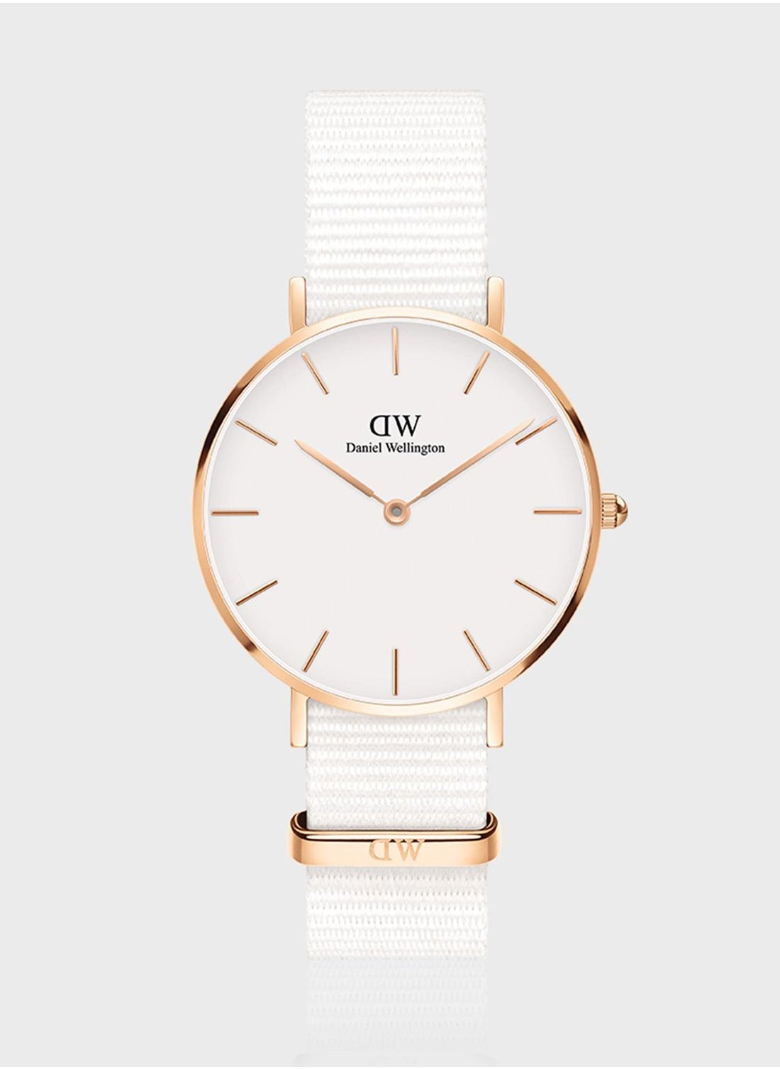 Buy Daniel Wellington White Petite Dover RG White 32mm Watch for