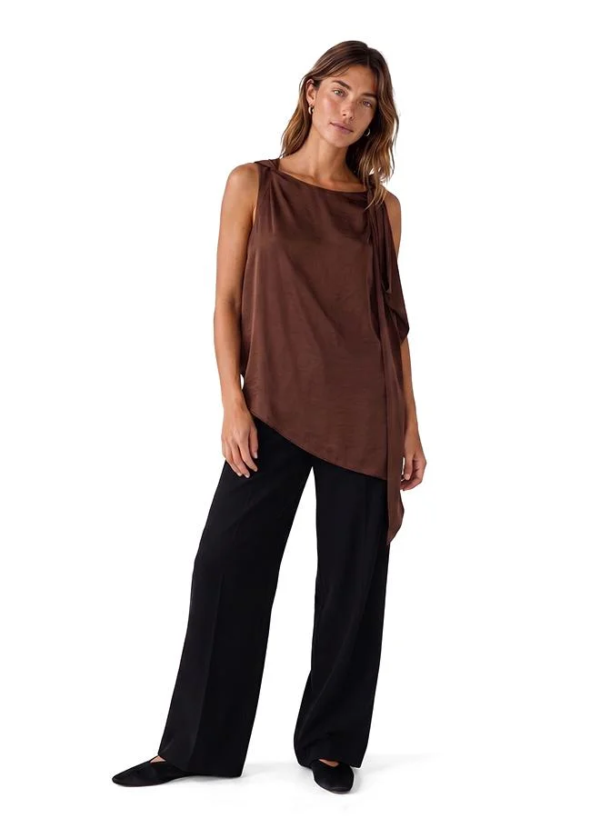 كوتون Asymmetric Blouse