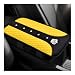 Yourkar Bling Crown Car Center Console Mats AntiSlip and Waterproof Crystal Car Armrest Pad Protector Universal Rustproof Armrest Decor Cushion for Cars SUVs Car Accessories Yellow - Image 2
