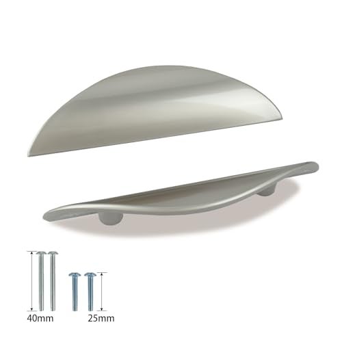 Primst 4PCS Modern Light Brushed Cabinet Pulls, Furniture Hardware Handles for Drawer, Door, Kitchen Cupboard(Silver,M-4PCS) - Image 3