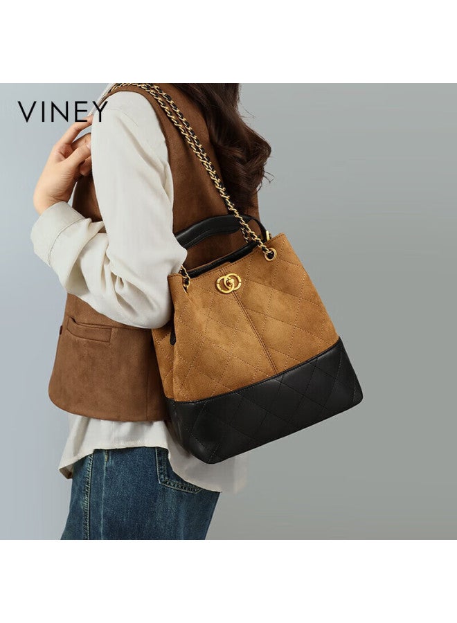 Viney Large Capacity Women's Handbag Bucket Bag Casual Crossbody Shoulder Bag Birthday Women's Day Gift - Image 1