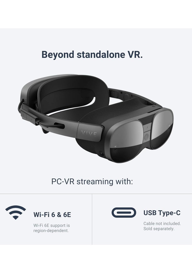 سماعة الواقع الافتراضي HTC Vive XR Elite + وحدات التحكم – تجربة واقع افتراضي غامرة، شاشة عالية الدقة، تتبع دقيق، ملاءمة مريحة، متوافقة مع عدة منصات - Image 5