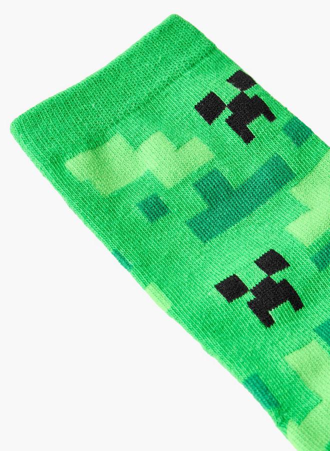 MINECRAFT Pack Of 3 - Boys Socks With Print - Image 3