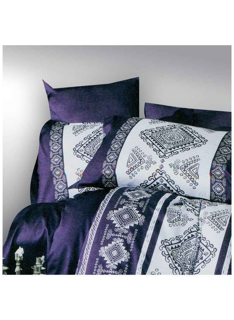 فاميلي بيد ملاية استك مشجر قطن 3 قطع مقاس 120×200 سم موديل 156 من فاميلي بد - Image 5