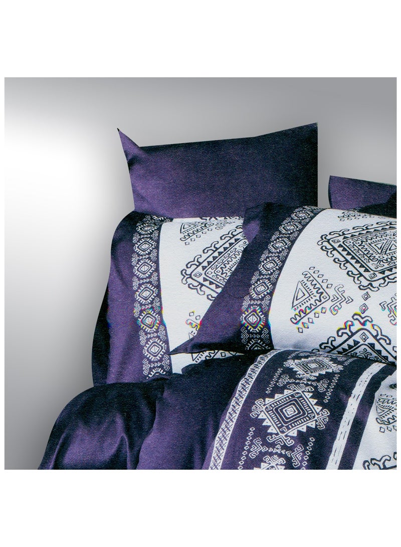 فاميلي بيد ملاية استك مشجر قطن 3 قطع مقاس 120×200 سم موديل 156 من فاميلي بد - Image 4